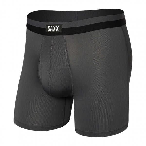 Saxx Sport Mesh Boxer Brief Fly Graphite