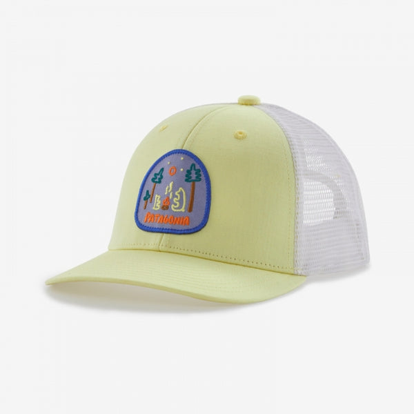 Patagonia Kids Trucker Hat Camp With Friends: Isla Yellow