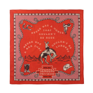 Sendero Never Was A Horse Bandana Red