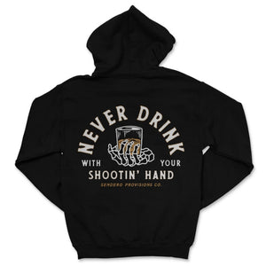 Sendero Shootin' Hand Hoodie Black
