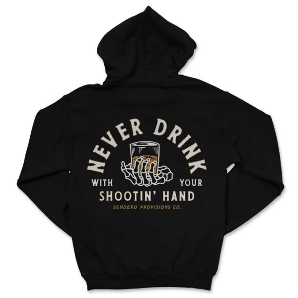 Sendero Shootin' Hand Hoodie Black