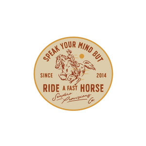 Sendero Fast Horse Sticker Beige