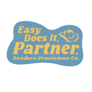 Sendero Easy Does It Sticker Blue