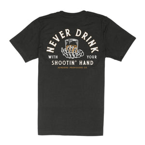 Sendero Shootin' Hand T-shirt Black