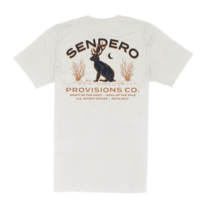 Sendero Jackalope Pocket T-shirt Vintage White