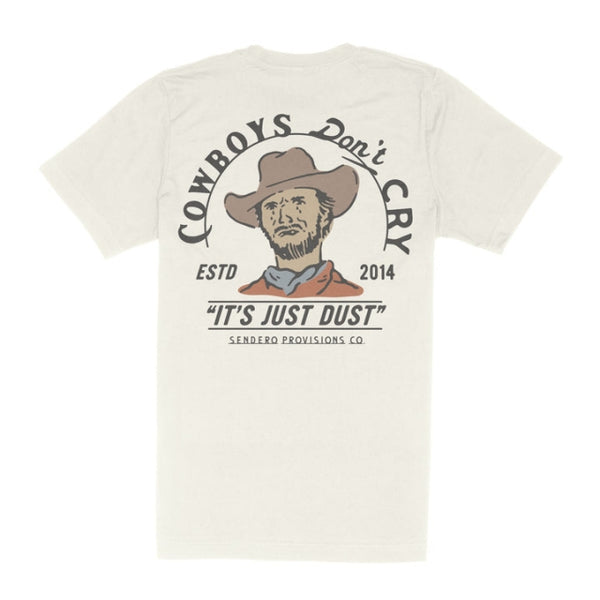 Sendero Cowboys Don't Cry T-shirt Vintage White