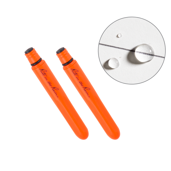 Rite In The Rain All-weather Edc Pen, Orange Pokka 2-pack, Black 0.8mm Ink, Fine Point (No. Or92) Orange