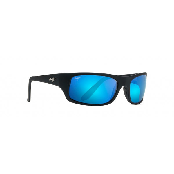 Maui Jim Peahi Matte Black - Blue Hawaii