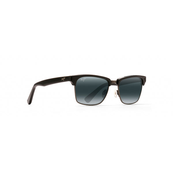 Maui Jim Kawika Gloss Black with Antique Pewter - Neutral Grey