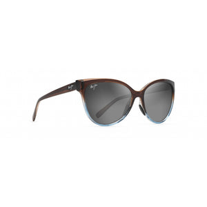Maui Jim ‘Olu ‘Olu Translucent Dark Chocolate with Blue - Neutral Grey