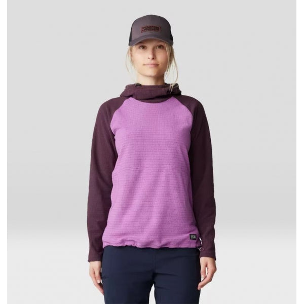 Mountain Hardwear Summit Grid Tunic Hoody Lilac Glow, Blackberry