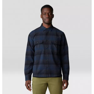Mountain Hardwear Dusk Creek Long Sleeve Flannel Dark Storm Glasshouse Plaid