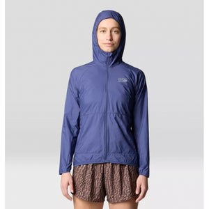Mountain Hardwear Womens Kor Airshell Hooded Jacket Lapis Dusk