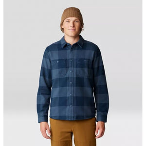 Mountain Hardwear Plusher Long Sleeve Shirt Moon Blue Tatanka Check Print