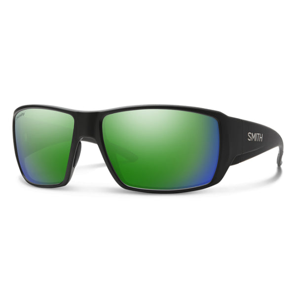 Smith Optics Guide's Choice Matte Black  - ChromaPop Glass Polarized Green Mirror