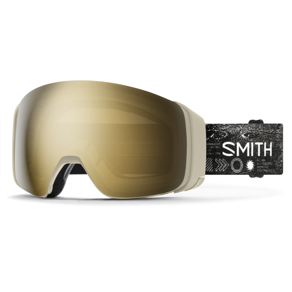 Smith Optics 4d Mag Chalk Space InvaderChromaPop Sun Black Gold Mirror