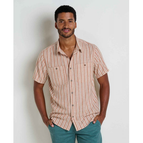 Toad&co Taj Hemp Ss Shirt Salt Dobby