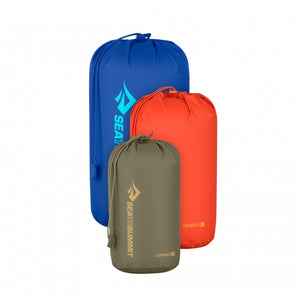 Sea To Summit Lightweight Stuff Sack Set Multi 3-sack [1] 3l Blue, [1] 5l Yellow, [1] 8l Orange