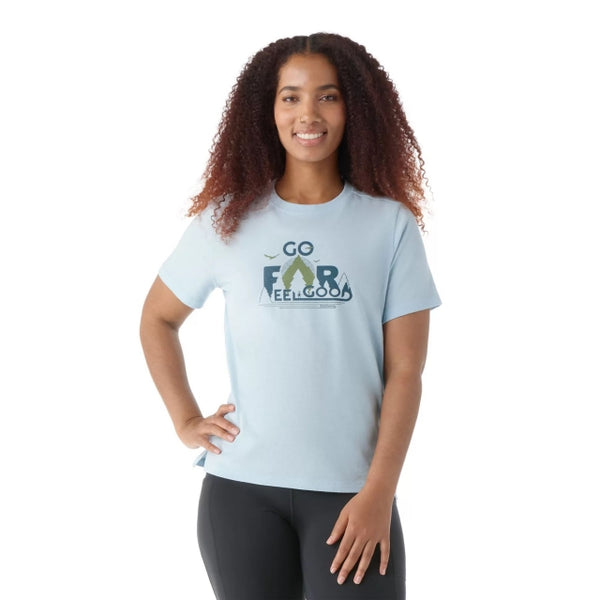 Smartwool Go Far. Feel Good. Graphic Short Sleeve Tee Winter Sky Heather