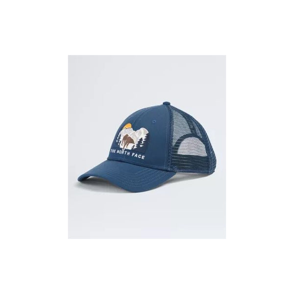 The North Face Embroidered Mudder Trucker Shady Blue/Bear Graphic