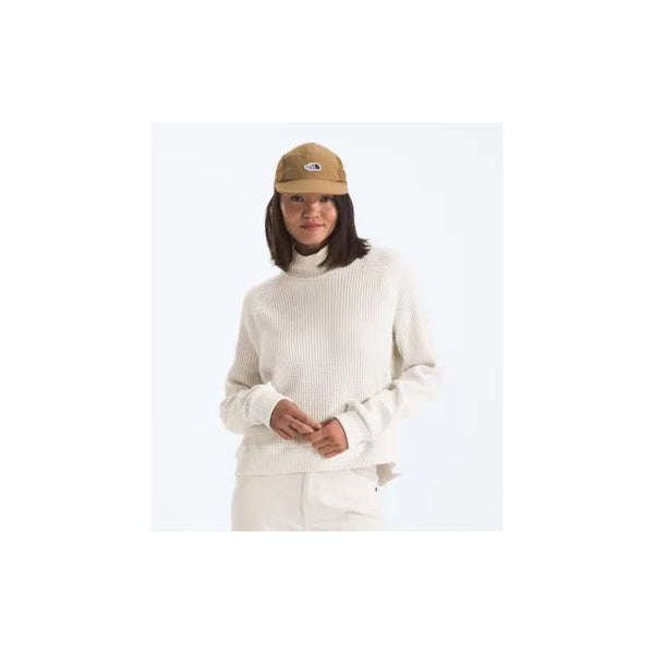 The North Face L/s Mock Neck Chabot White Dune