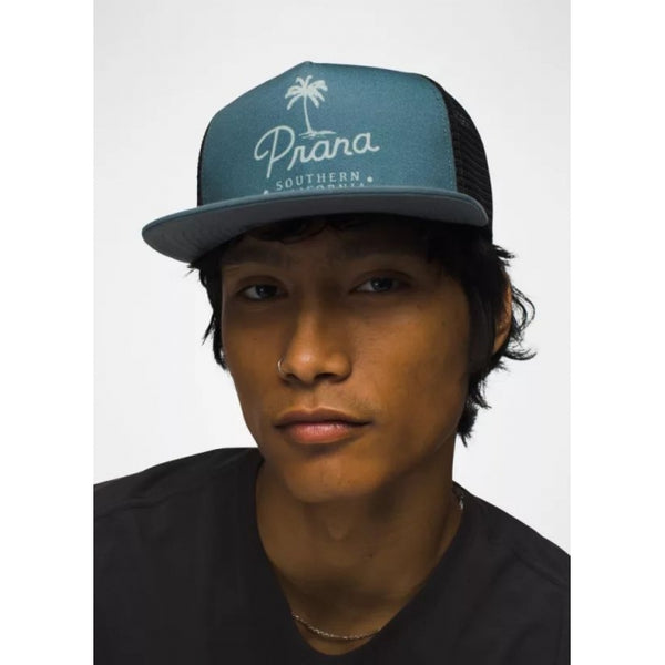 Prana Lower Pines Flat Brim Grey Blue Prana Palm