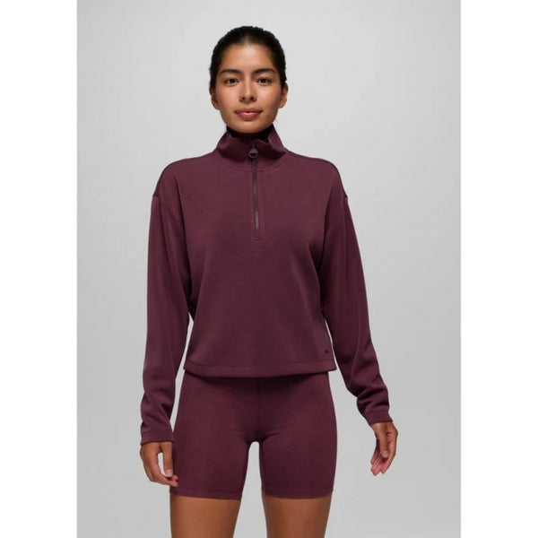 Prana Shea Half Zip Deep Vino