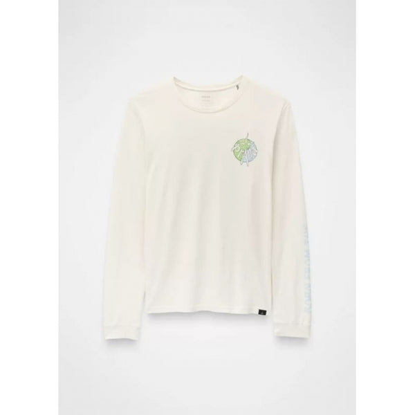 Prana Heritage Graphic Ls Tee Chalk Yinyang