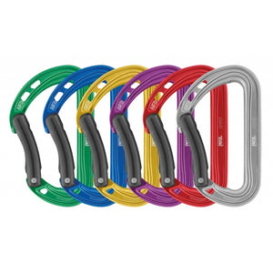 Petzl 6 Carabinerspirit Bent Blue/Gray/Violet/Green/Red/Yellow