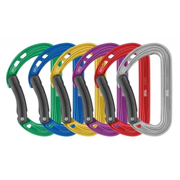 Petzl 6 Carabinerspirit Bent Blue/Gray/Violet/Green/Red/Yellow