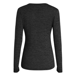 Salewa Puez Melange Dry W L/S Tee Black Out Melange