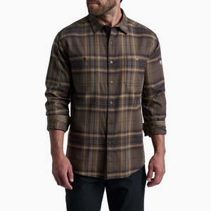 Kuhl Mens Fugitive Flannel Ls Roasted Barley