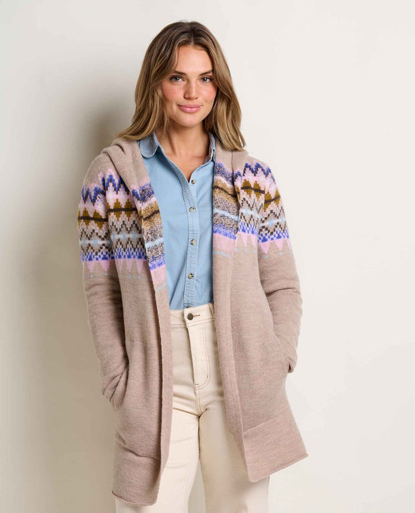 Toad&co Merino Heartfelt Hoodie London Fog Fair Isle