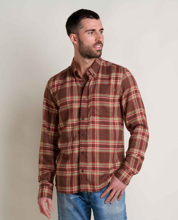 Toad&Co Mens Airsmyth LS Shirt chestnut tartan