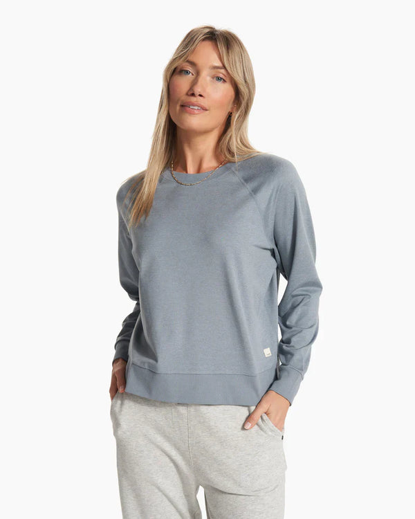Vuori Longsleeve Halo Crew Sea Glass Heather