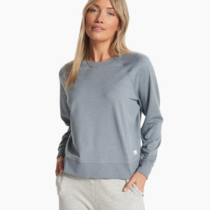 Vuori Longsleeve Halo Crew Ecru Heather