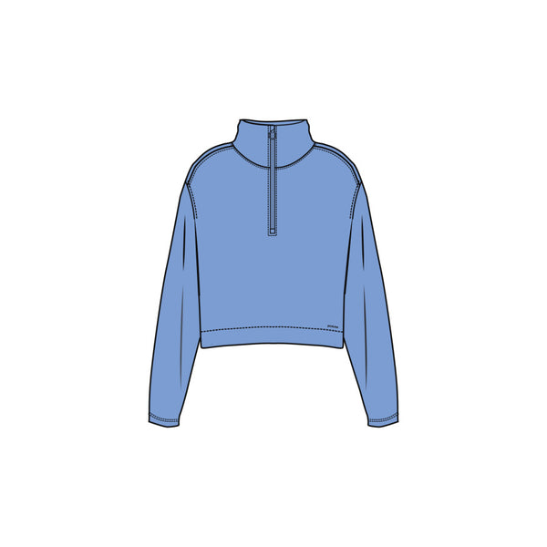 Prana Womens Shea Half Zip Blue Vibes
