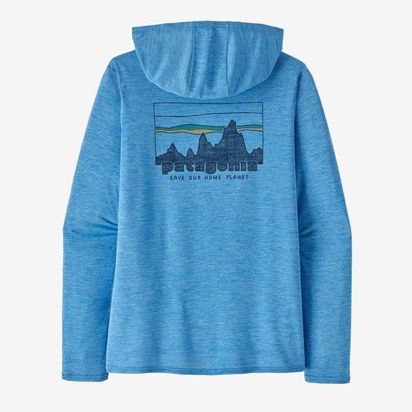 Patagonia Cap Cool Daily Graphic Hoody '73 Skyline: Vessel Blue X-Dye