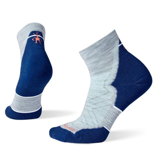 Smartwool Run Targeted Cushion Ankle Socks Light Gray