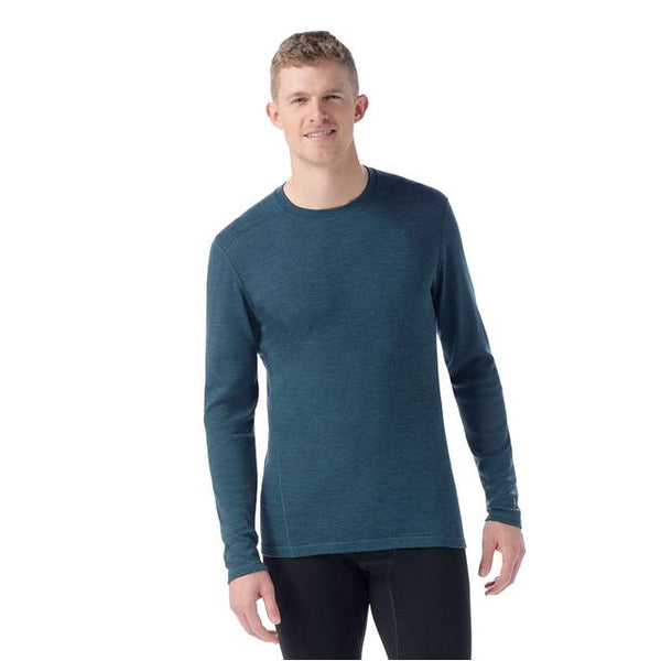 Smartwool Classic Thermal Merino Base Layer Crew Twilight Blue Heather