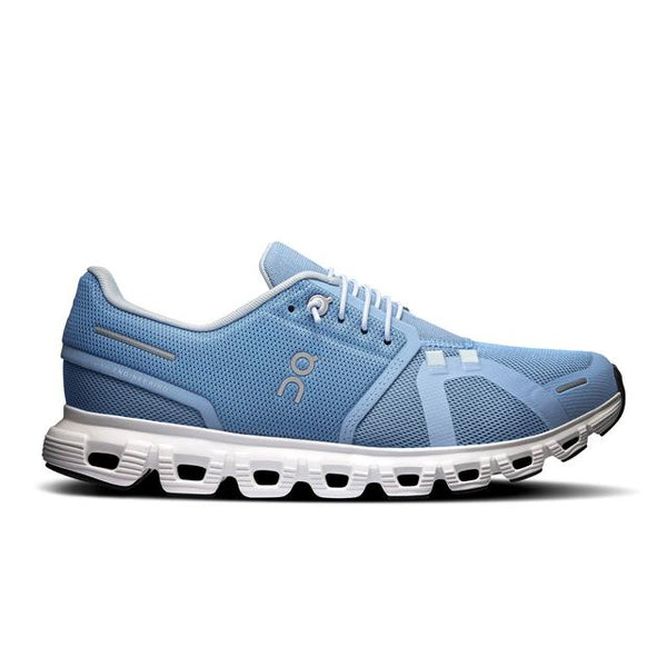 On Running Cloud 6 Chambray | White