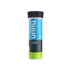 Nuun Sport + Caffeine Hydration Tablets 10 Serving Tube Green/Black