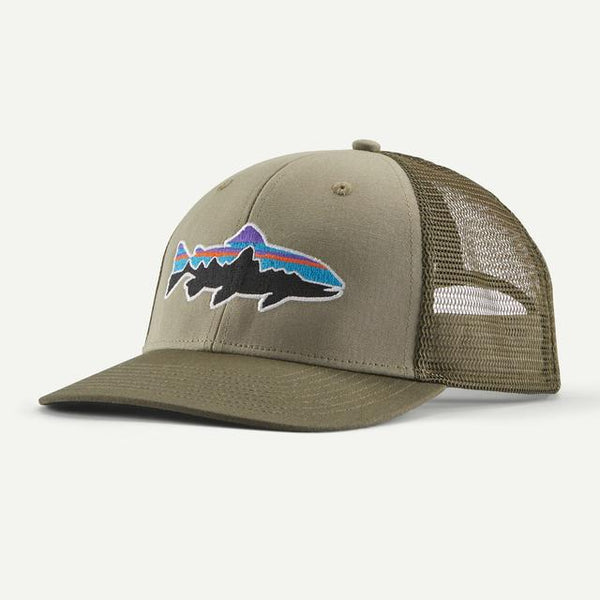 Patagonia Fitz Roy Trout Trucker Hat River Rock Green