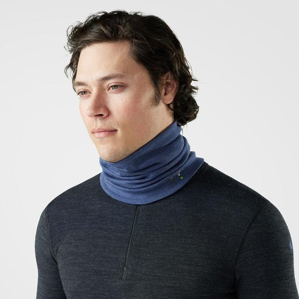 Smartwool Unisex Thermal Merino Reversible Neck Gaiter Nightfall Blue/Mink