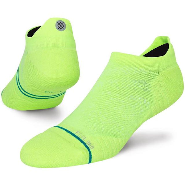 Stance Run Light Tab Socks Green Volt
