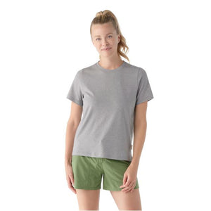 Smartwool Perfect Crew Short Sleeve Tee Light Gray Heather