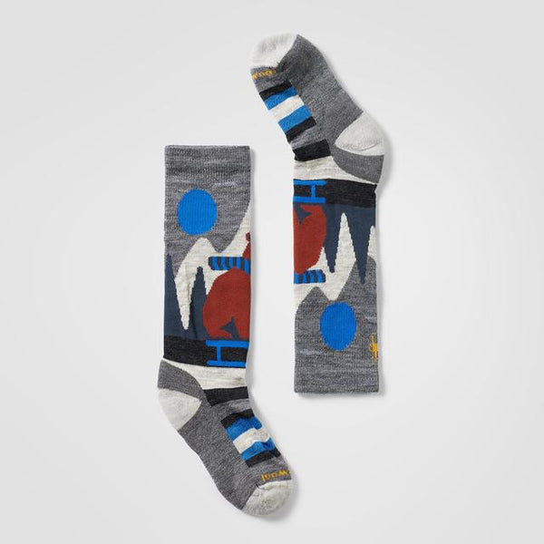 Smartwool ' Ski Sleigh Bear Over The Calf Socks Medium Gray