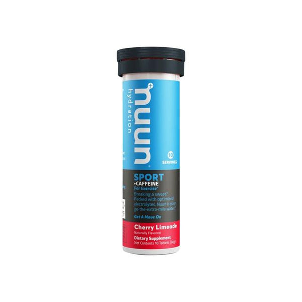 Nuun Sport + Caffeine Hydration Tablets 10 Serving Tube Red/Black