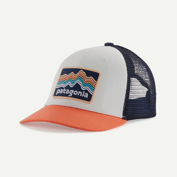 Patagonia Trucker Hat Ridge Rise Stripe: Coho Coral