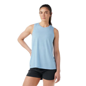 Smartwool Active Mesh High Neck Tank Serene Blue